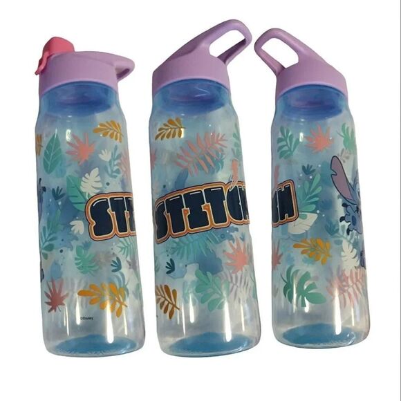 Disney STITCH Colorful Water Bottle and 3 Pairs No Show Socks Bundle NWT - Picture 8 of 16